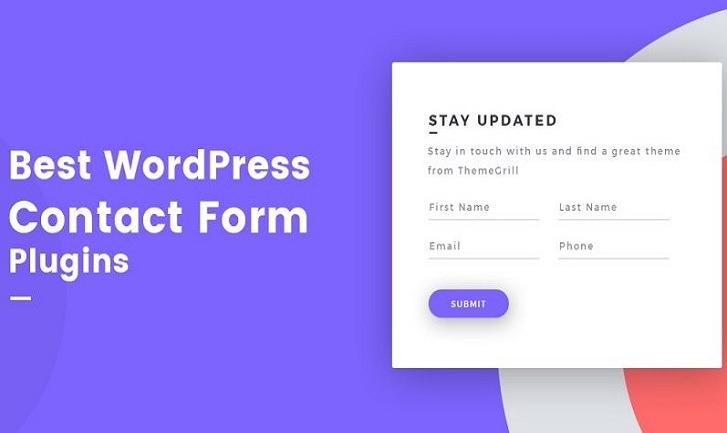 5 User-friendly Contact form plugins for wordpress website