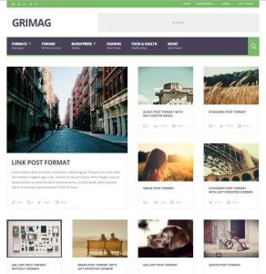 Grimag - best wordpress themes for making blogging website.