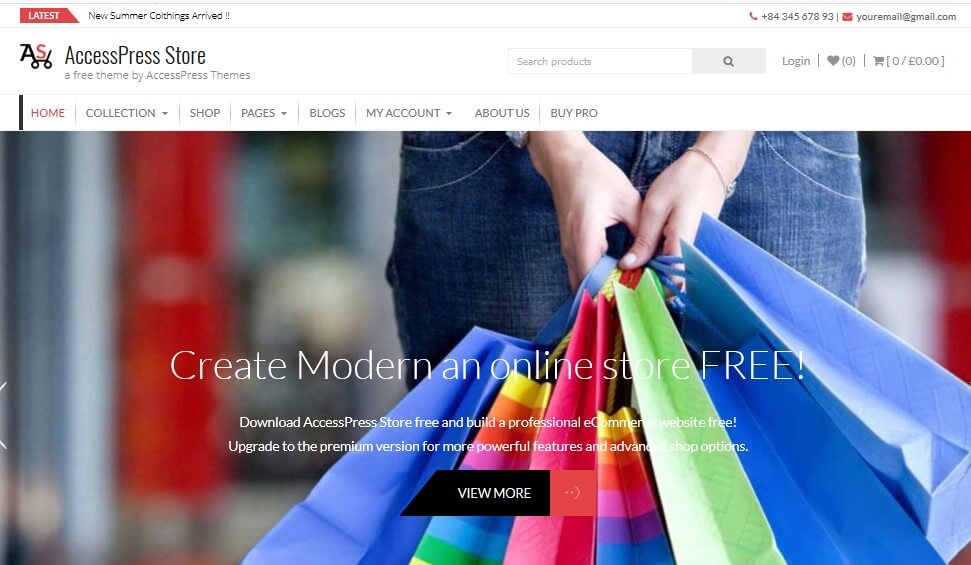 AccessPress Store - best free woocommerce wordpress themes for online store