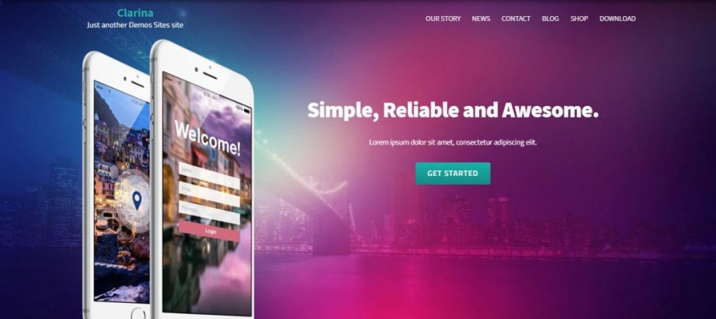 Clarina is the best wordpress business themes for wordpress website