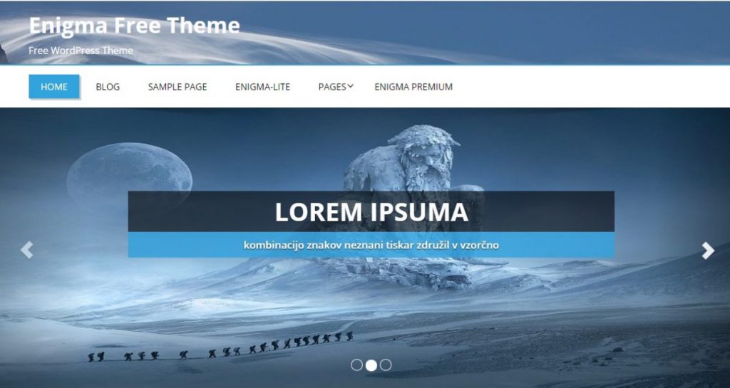 Enigma Free WordPress Business Theme for Business