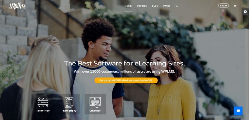 WPLMS the best wordpress education themes