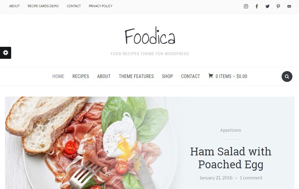 foodica is best restaurant theme for wordpress website