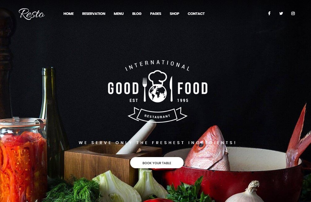 resto the best wordpress theme for food and restaurant business