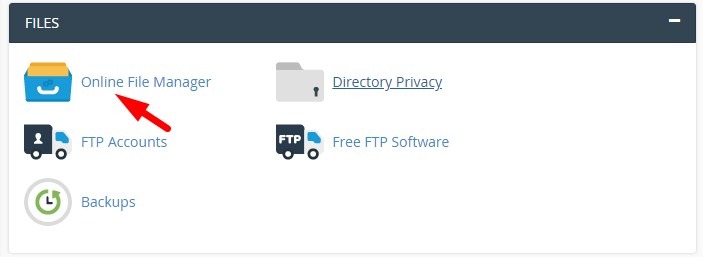 file manager in cpanel