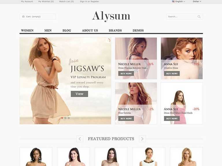 Alysum is the another of best prestashop themes