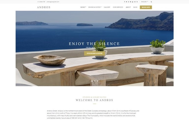 Andors the best wordpress themes for hotels