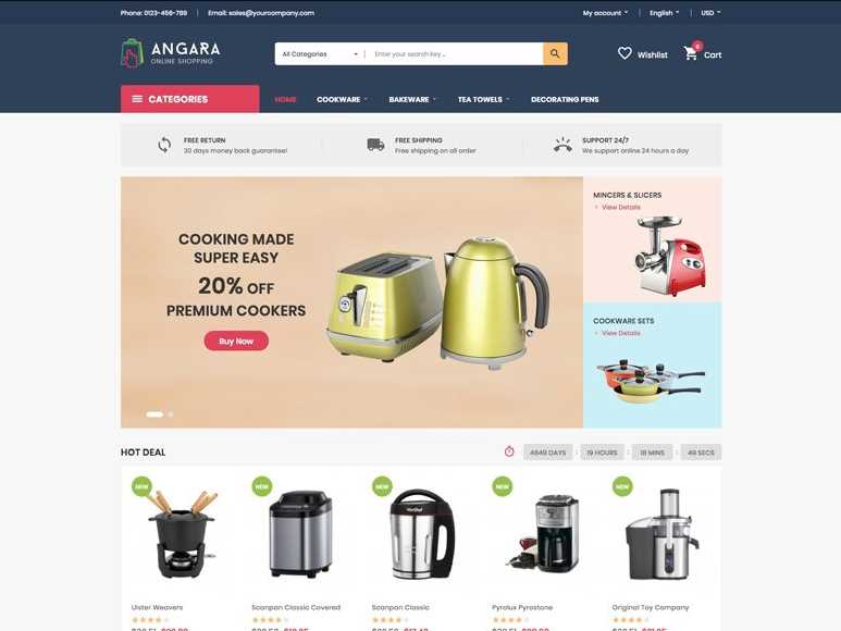 Angara is the best prestashop themes for online store or ecommerce website