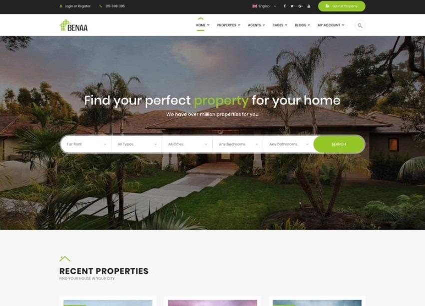 Benaa is the one of the best real estate theme