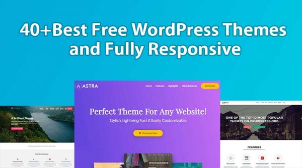 40+ Best Free WordPress Themes and Fully Responsive