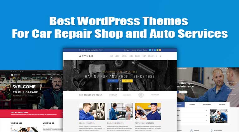 Best WordPress Themes for Car Repair Shop and Auto Services