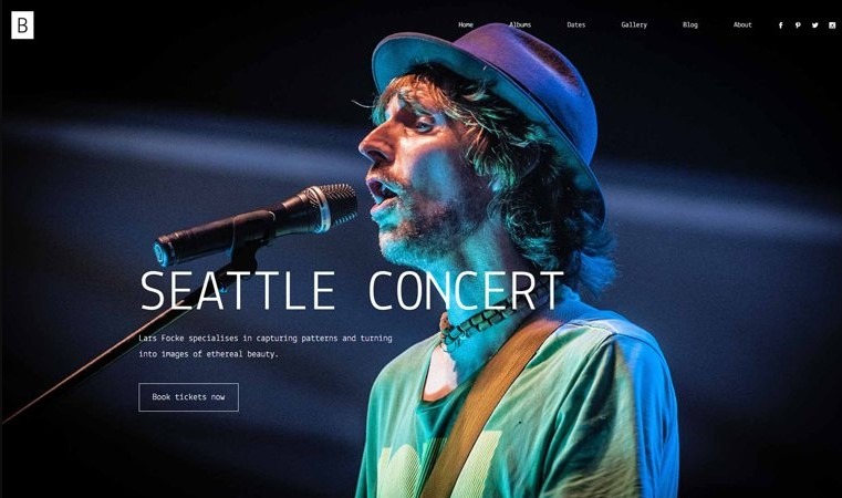 Bridge is the Best WordPress Themes for Musicians 