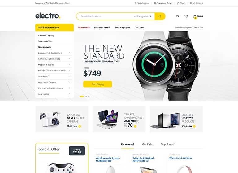 Electro the best WooCommerce wordpress themes for online stores