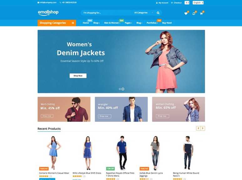 EmailShop the best wordpress themes for woocommerce online soters