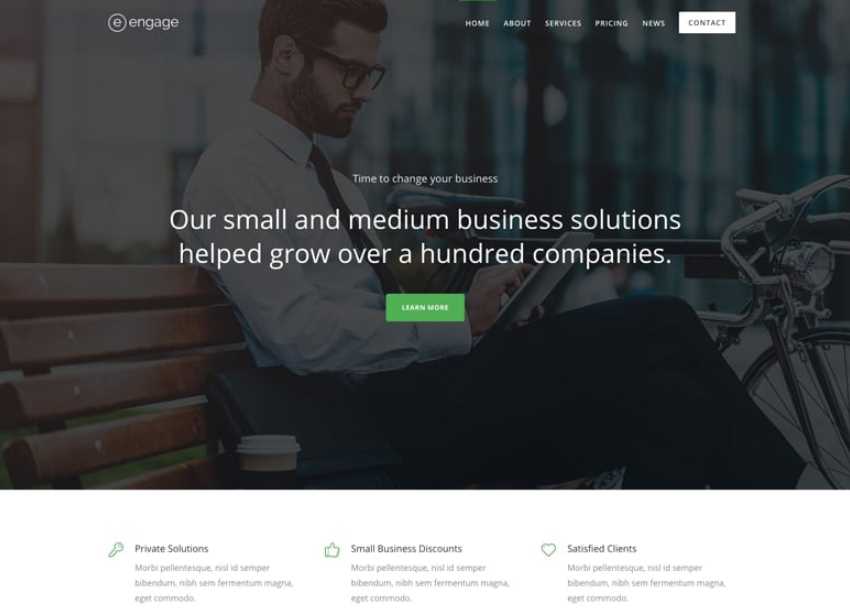 Engage Responsive Multipurpose wordpress themes for business