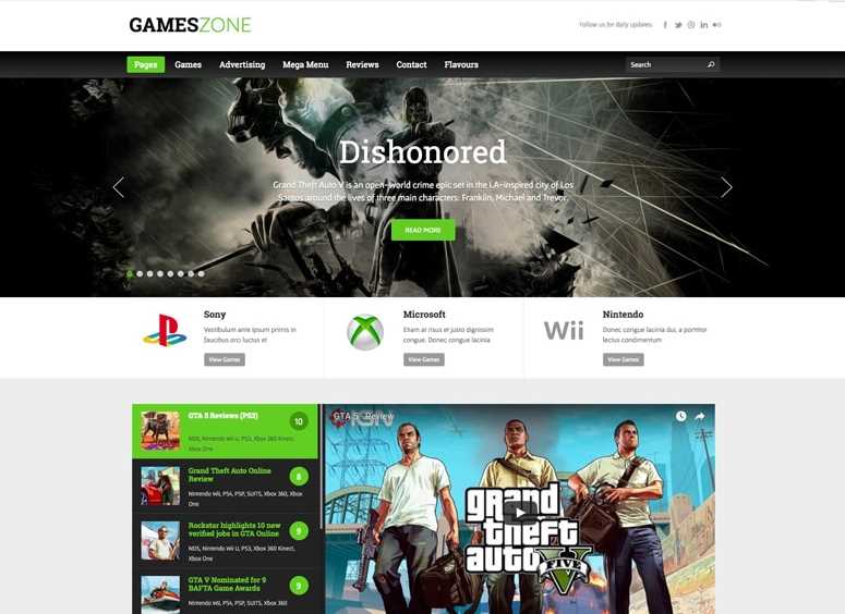 Games Zone - Best WordPress Themes for Gaming