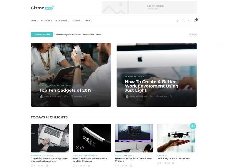 Gillon is the bese online newspaper or magazine themes for wordpress website