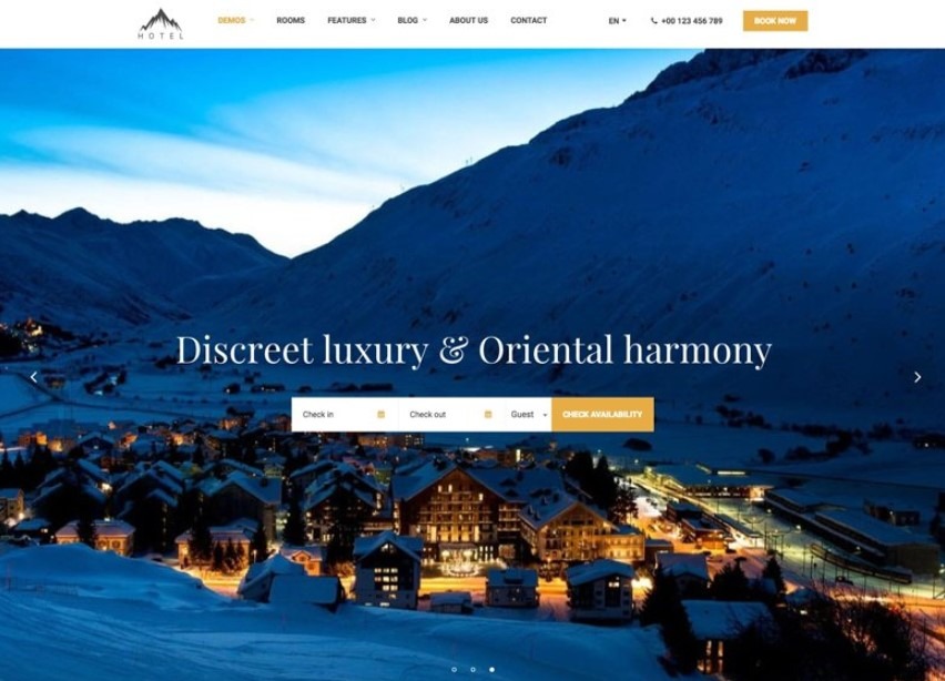 Hotel WP the best wordpress themes for hotels or resorts
