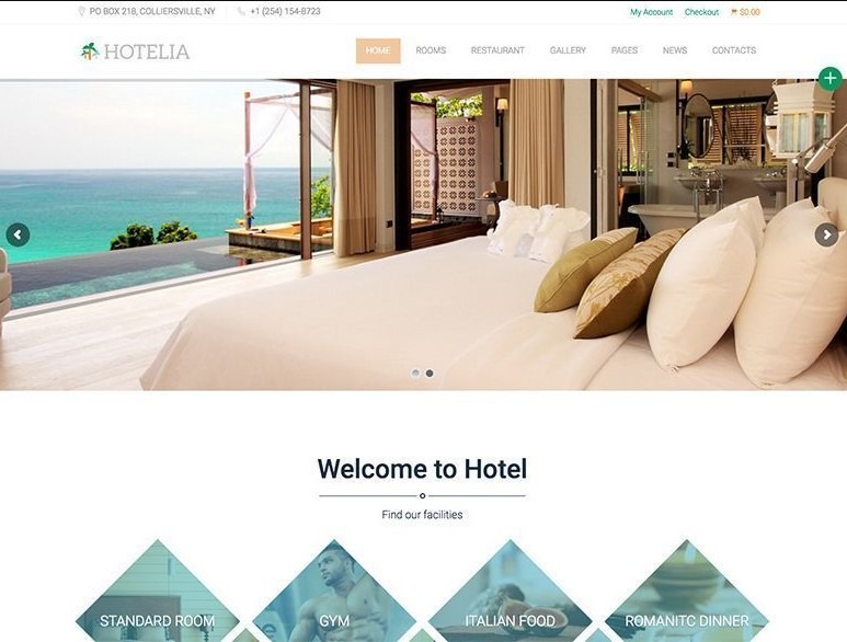 Hotelia the best wordpress themes for hotels