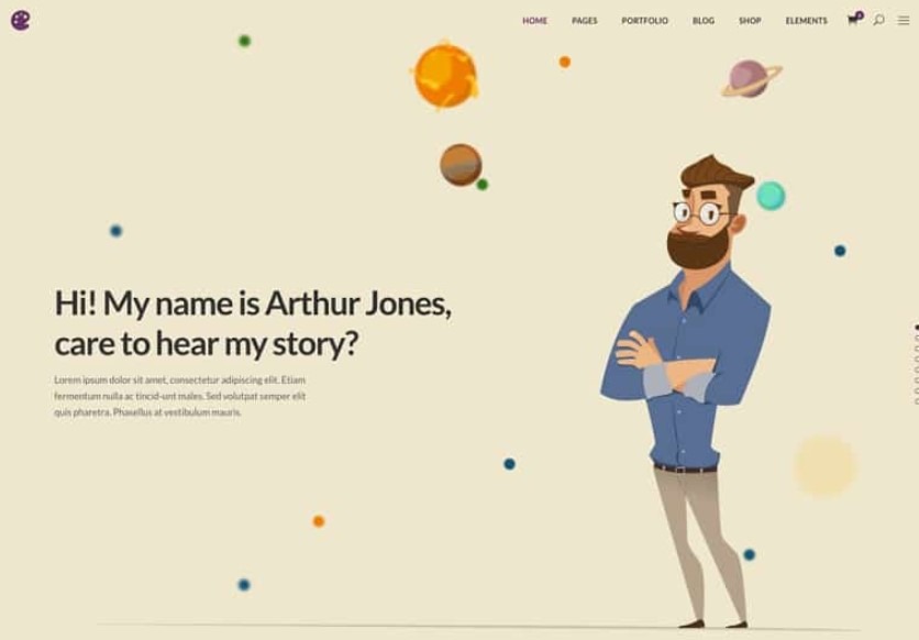 Illustrator is the best wordpress theme for artists
