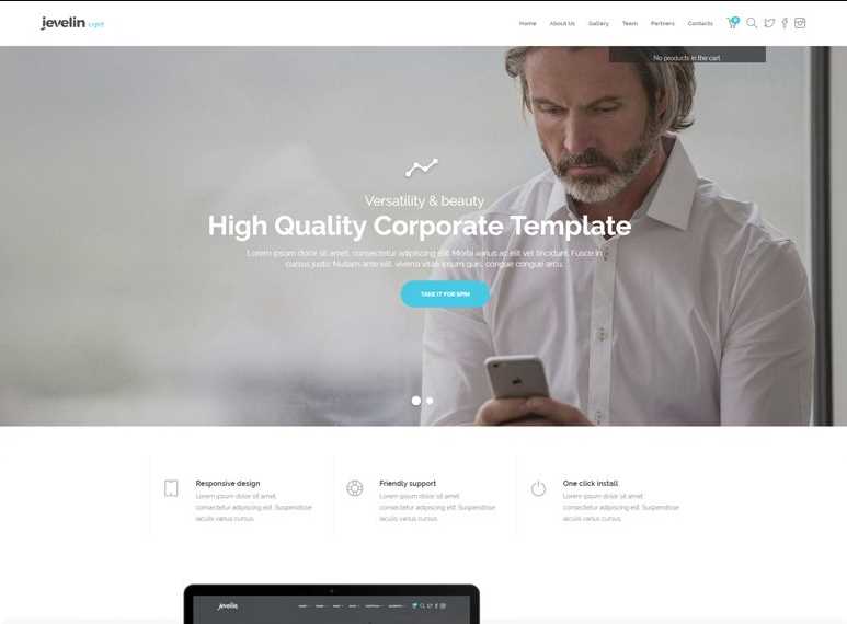 Jevelin is the best wordpress template for business