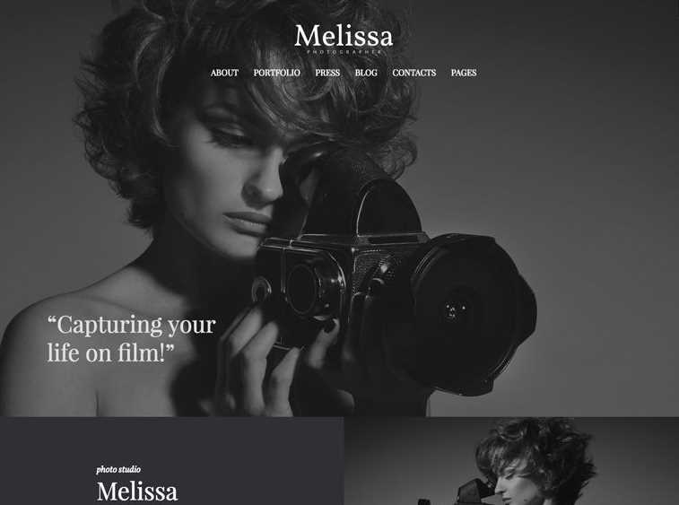 Melissa is the best wordpress themes for free
