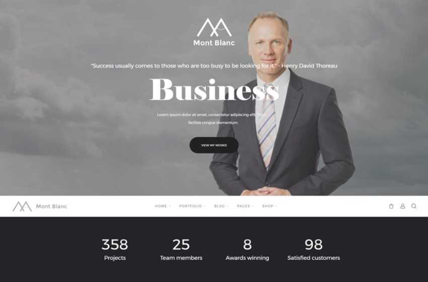 Montblanc best wordpress themes for business consultent