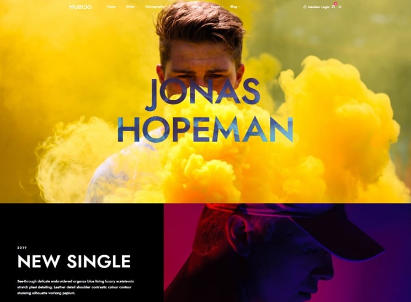 Musico the bBest WordPress Themes for Musicians or music website