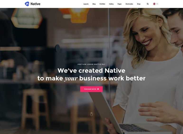 Native the best wordpress themes for business site
