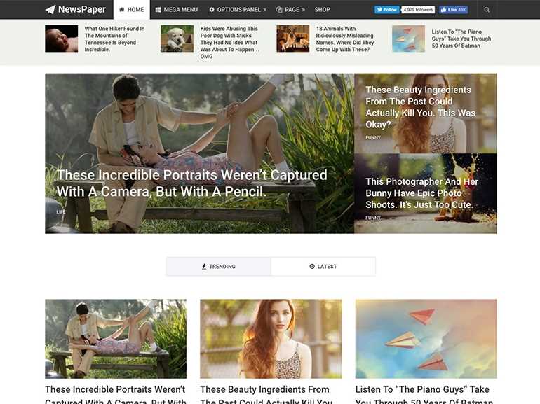 NewsPaper is another of best wordpress themes for digital newspapers