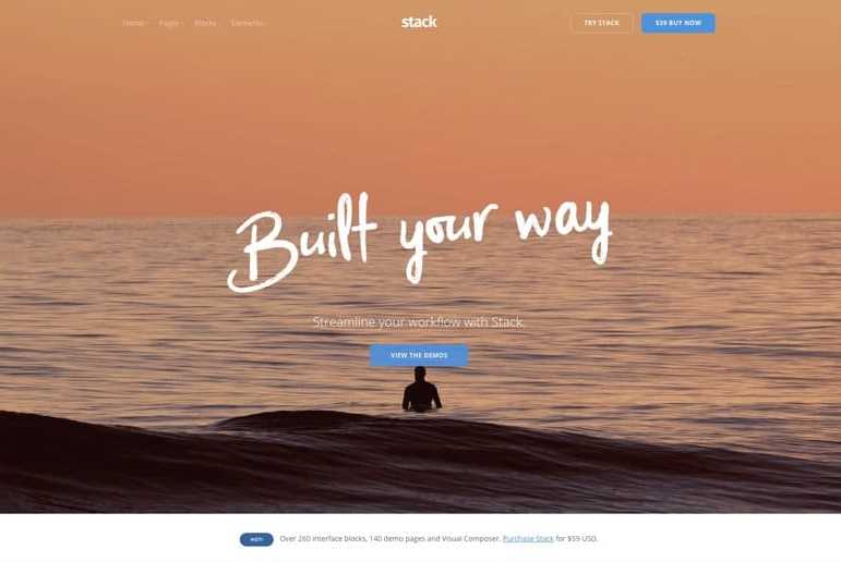 Stack the best wordpress themes for business