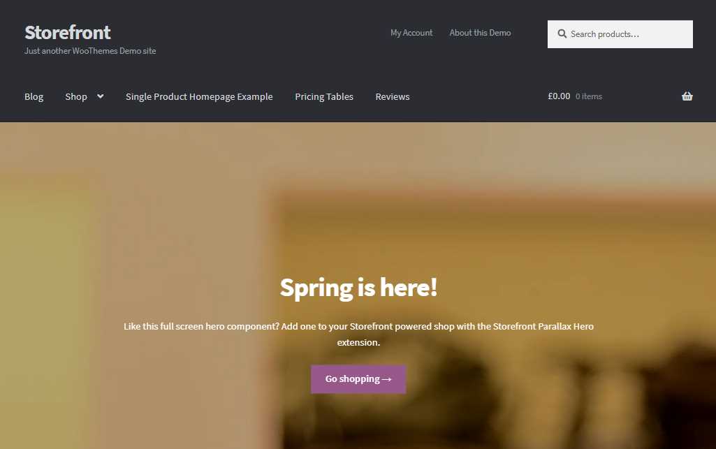 Storefront is the best free woocommerce themes for online stores