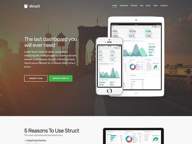 Struct the best wordpress themes for business