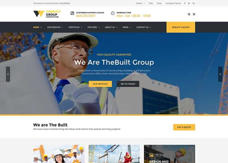 TheBuilt the best wordpress themes for real states business