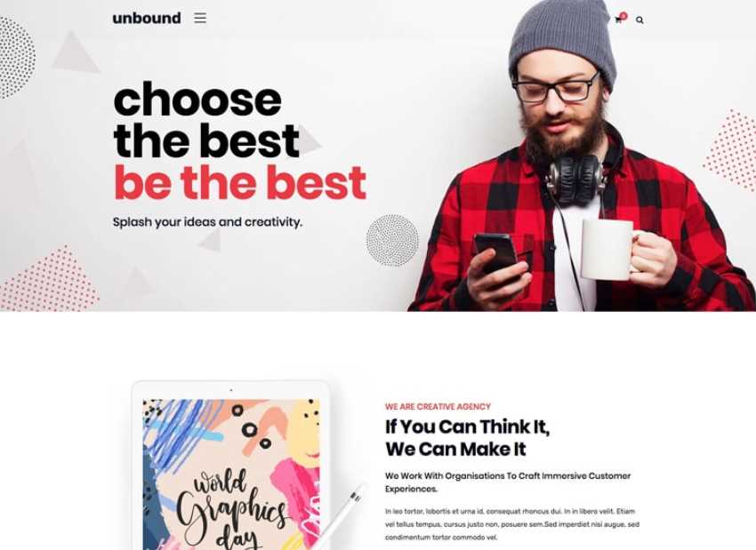 UnBound is the another of best wordpress themes for business or agencis