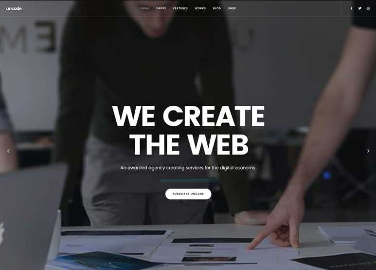 Uncode the best wordpress themes for web