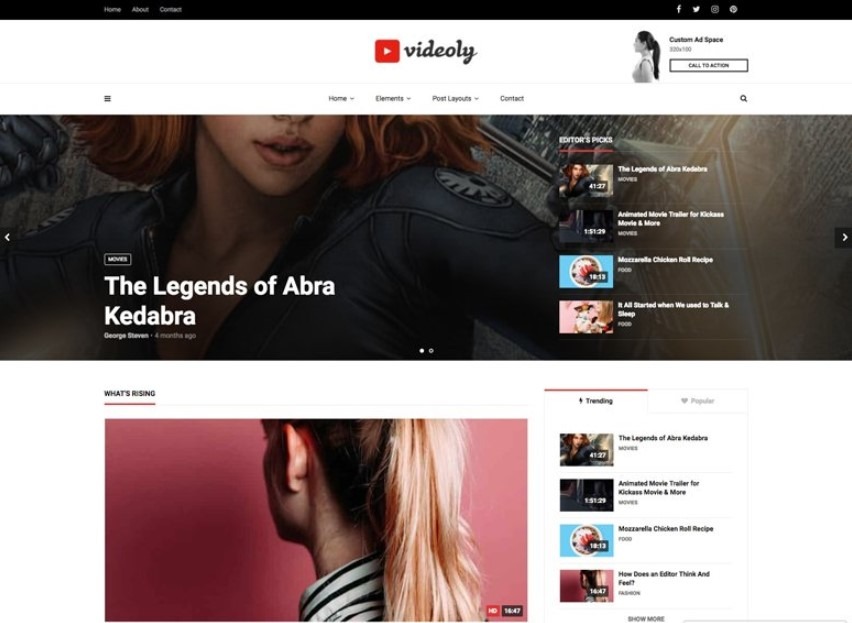 Videoly the best themes for videographars