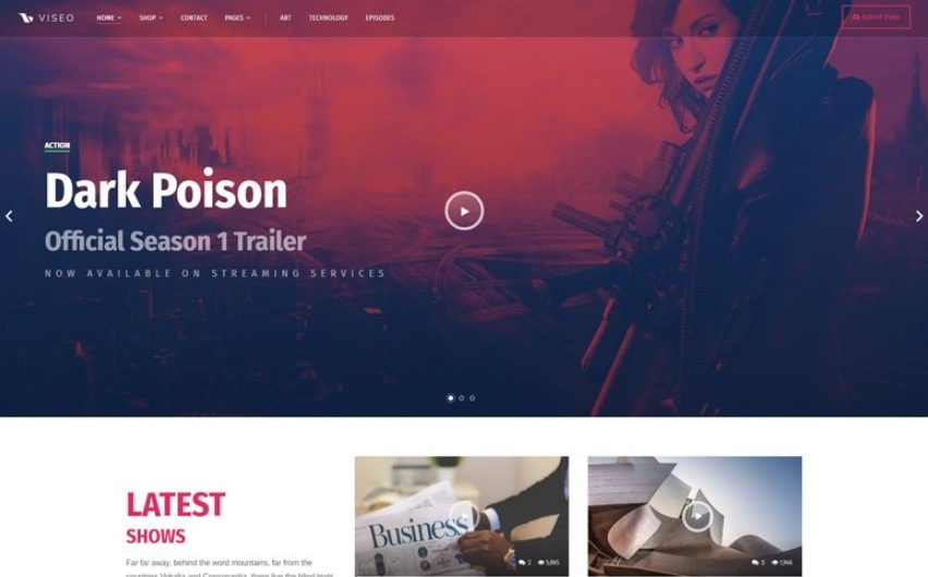 Viseo is the best wordpress theme for video site