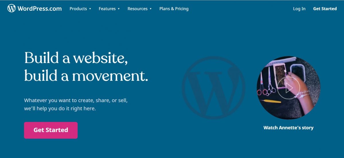 wordpress.com website homepage Why Use WordPress