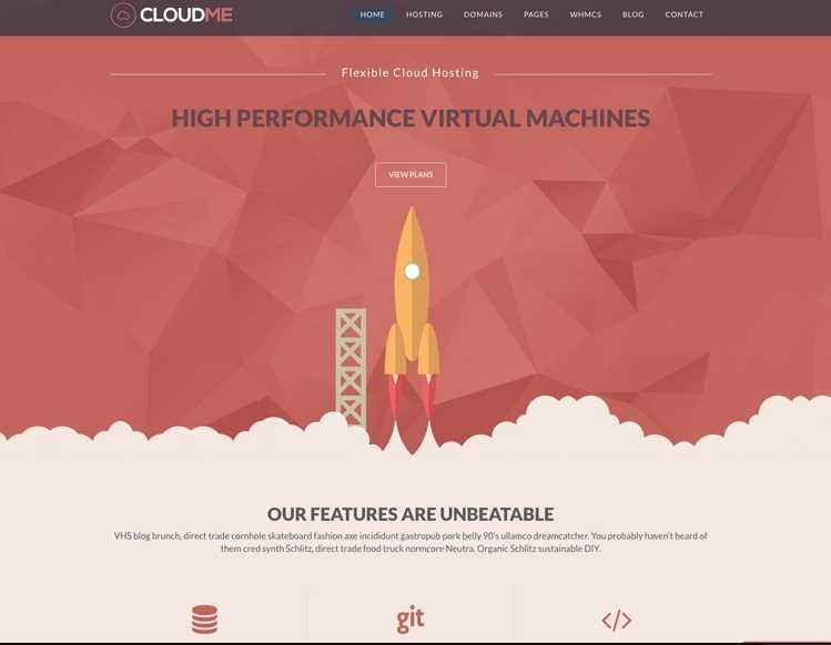 CloudMe wordpress theme