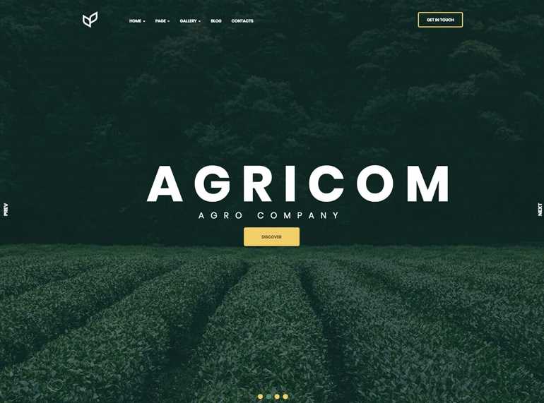 Agricom for Organic Shop WordPress Theme