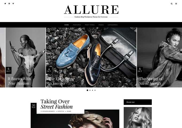 Best Feminine WordPress Themes Allure  Best Feminine WordPress Theme