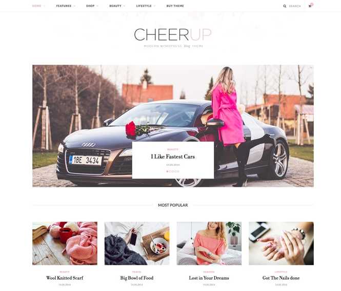 CheerUp  Best Feminine WordPress Themes