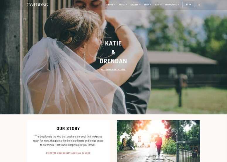 Grand Wedding - WordPress Themes for Weddings