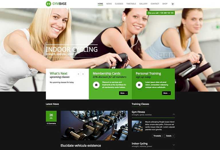 GymBase - Best WordPress Themes for Fitness