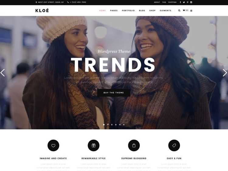 KLOE  Best Feminine WordPress Themes