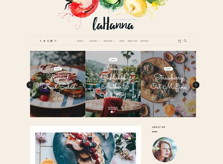 Lahanna wordpress theme