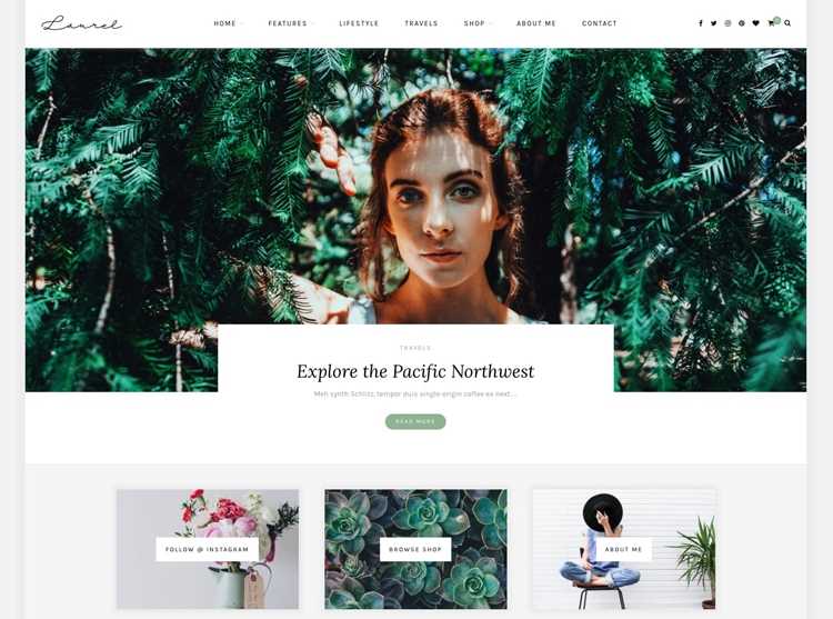 Laurel wordpress theme