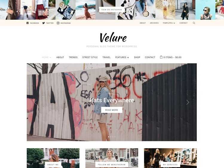 Velure  Best Feminine WordPress Themes