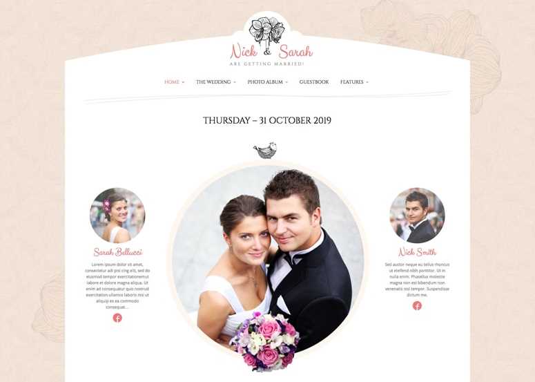 Wedding Day - WordPress Themes for Weddings
